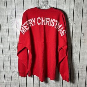 Spirit Jersey “Merry Christmas “ spellout shirt size Large
